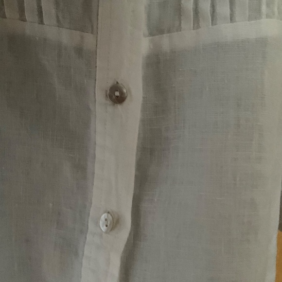 Carole Little Size L white Business Casual Blouse - Picture 6 of 7